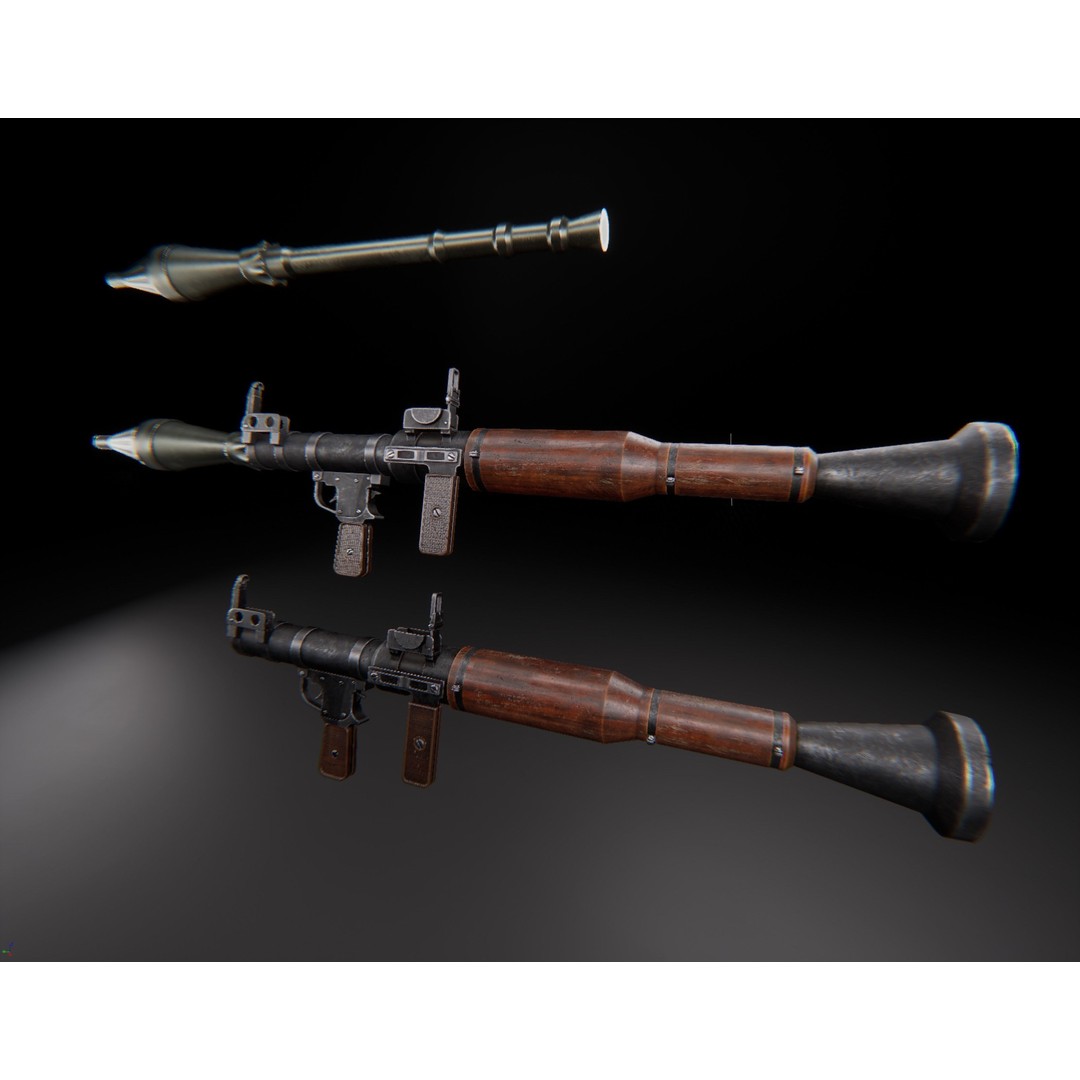AAA Weapon Pack 3D Model – Game Ready Low Poly PBR Asset, FBX - View 49