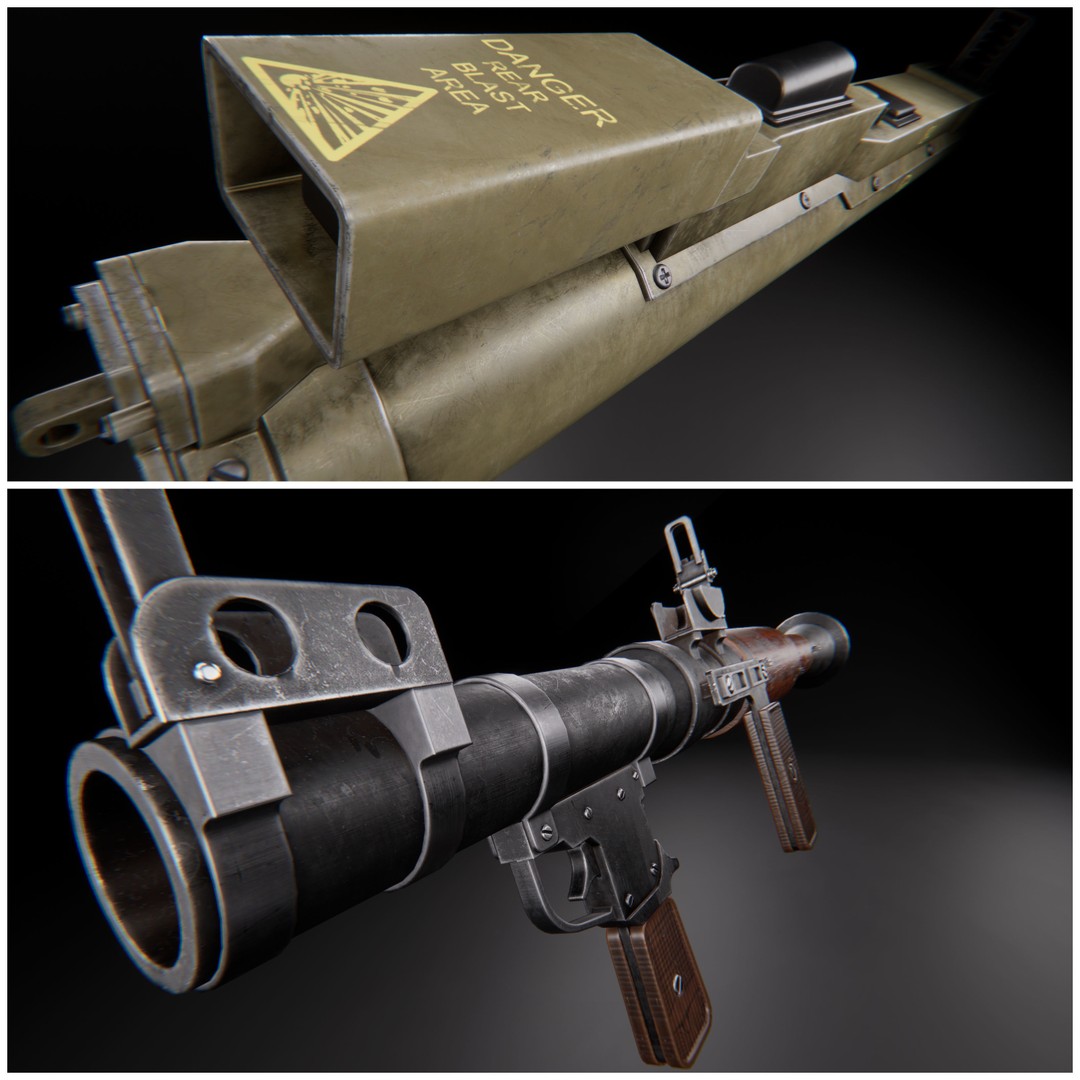 AAA Weapon Pack 3D Model – Game Ready Low Poly PBR Asset, FBX - View 5