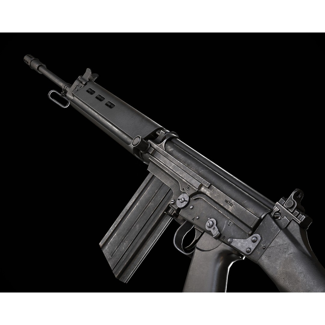 AAA Weapon Pack 3D Model – Game Ready Low Poly PBR Asset, FBX - View 62