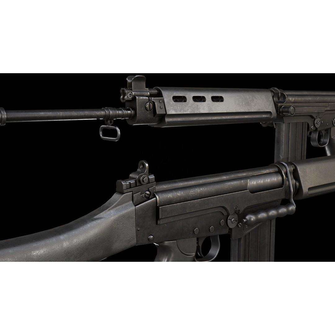 AAA Weapon Pack 3D Model – Game Ready Low Poly PBR Asset, FBX - View 63