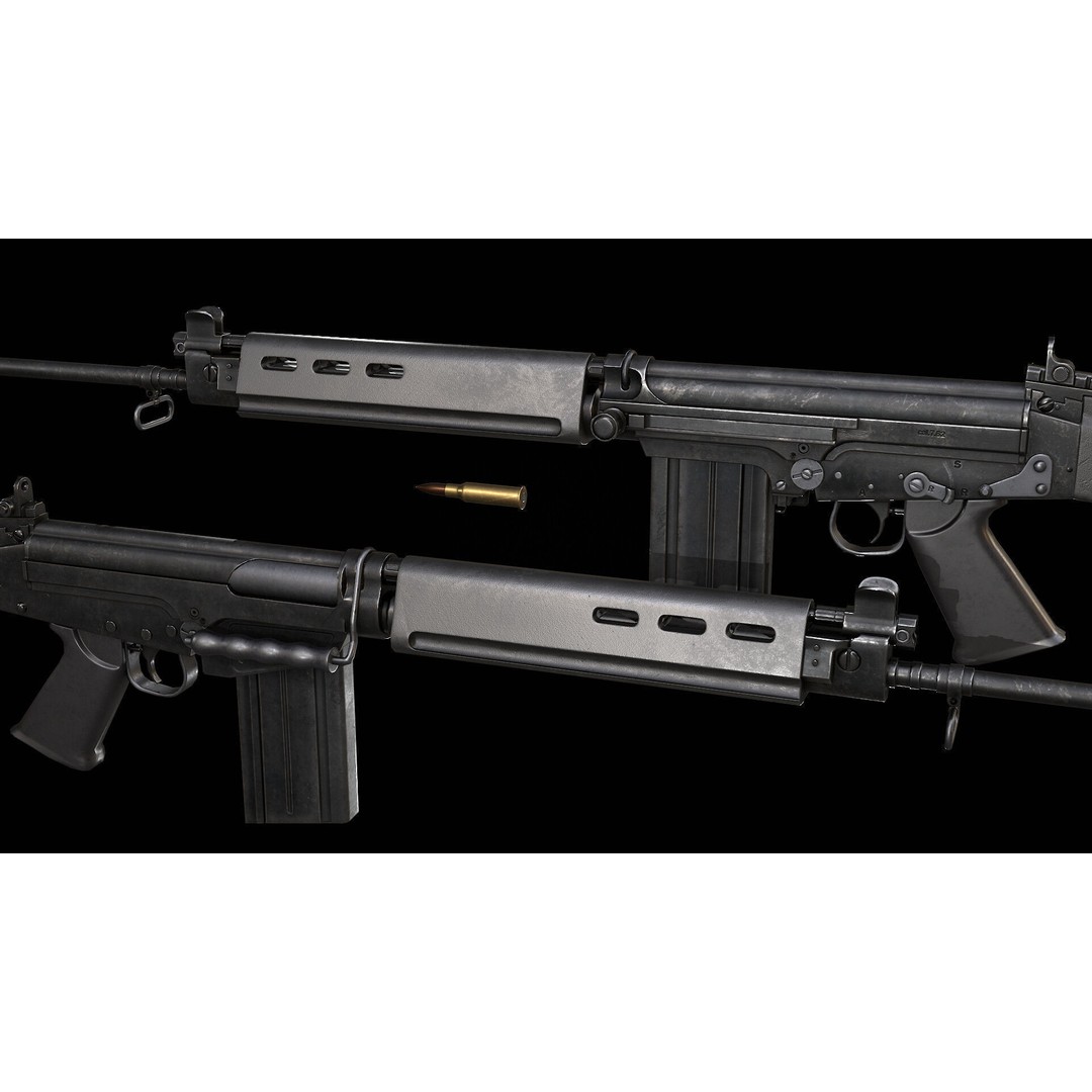AAA Weapon Pack 3D Model – Game Ready Low Poly PBR Asset, FBX - View 65