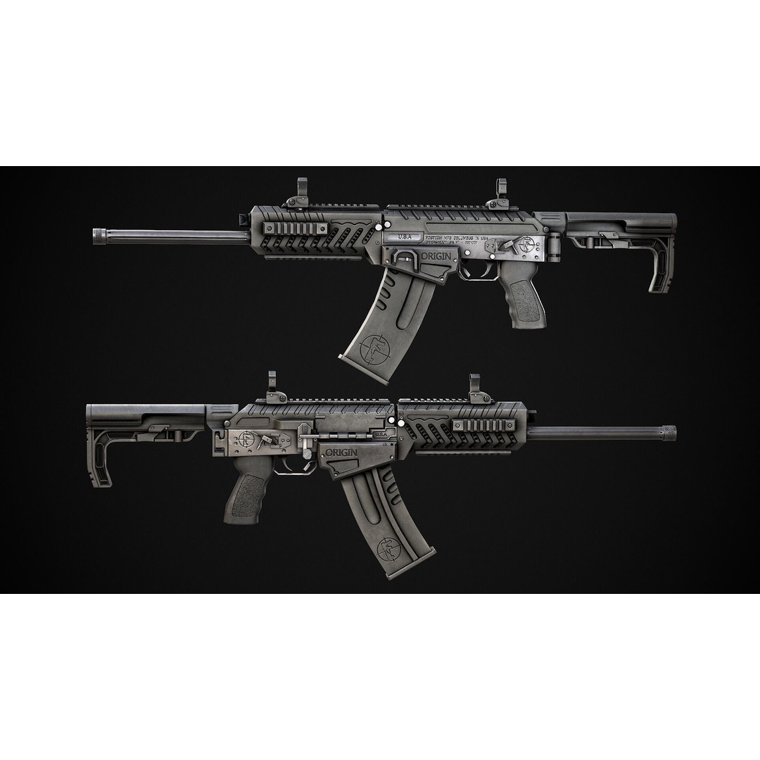 AAA Weapon Pack 3D Model – Game Ready Low Poly PBR Asset, FBX - View 70