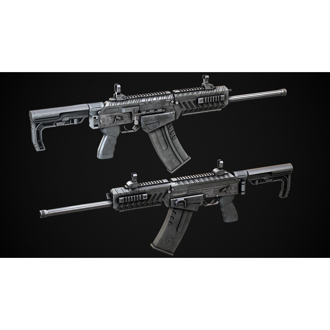 AAA Weapon Pack 3D Model – Game Ready Low Poly PBR Asset, FBX - View 71