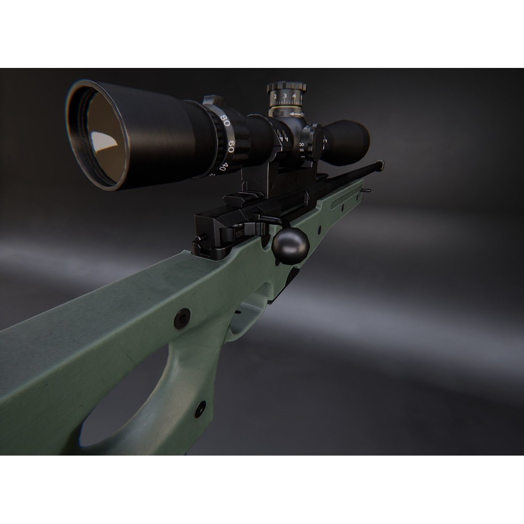 AAA Weapon Pack 3D Model – Game Ready Low Poly PBR Asset, FBX - View 79