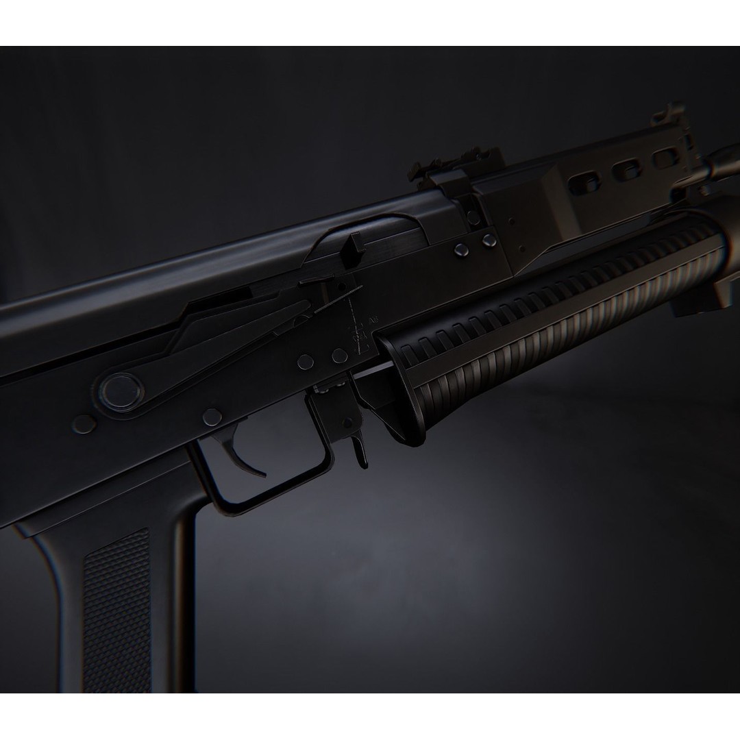 AAA Weapon Pack 3D Model – Game Ready Low Poly PBR Asset, FBX - View 83