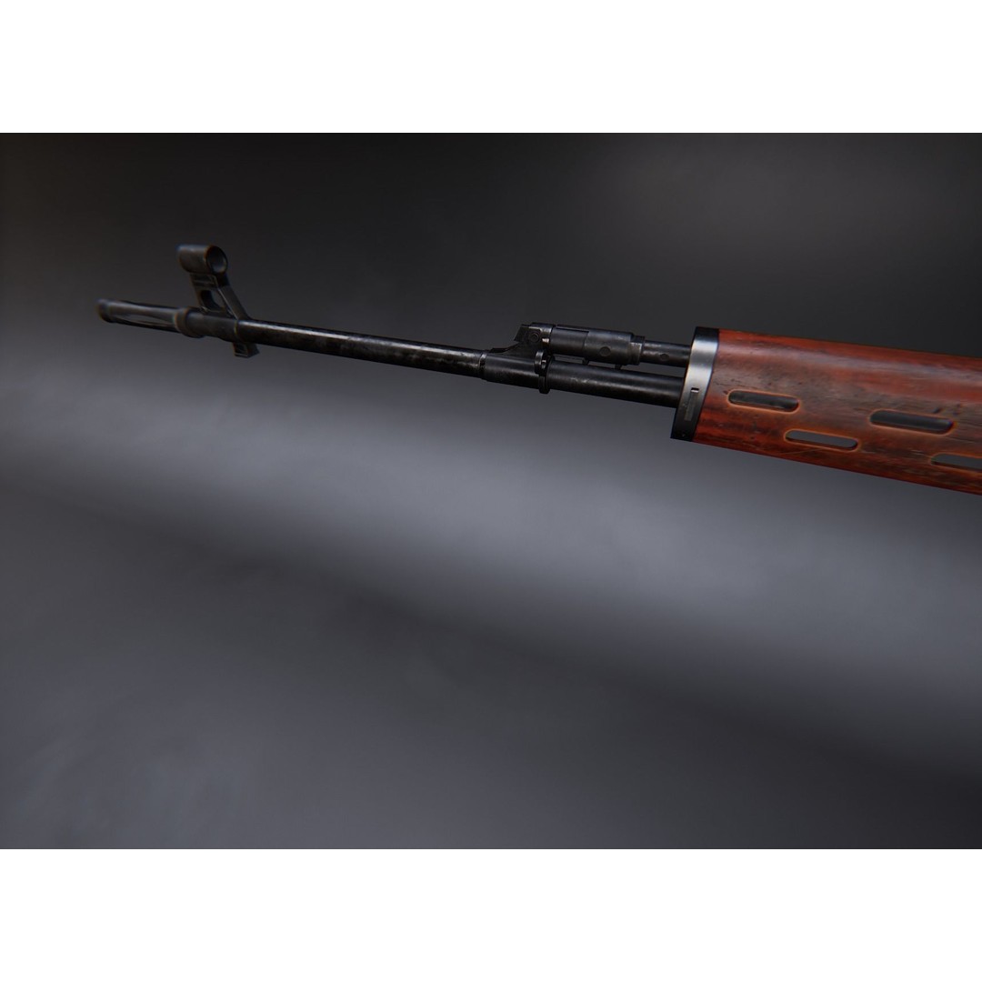 AAA Weapon Pack 3D Model – Game Ready Low Poly PBR Asset, FBX - View 87