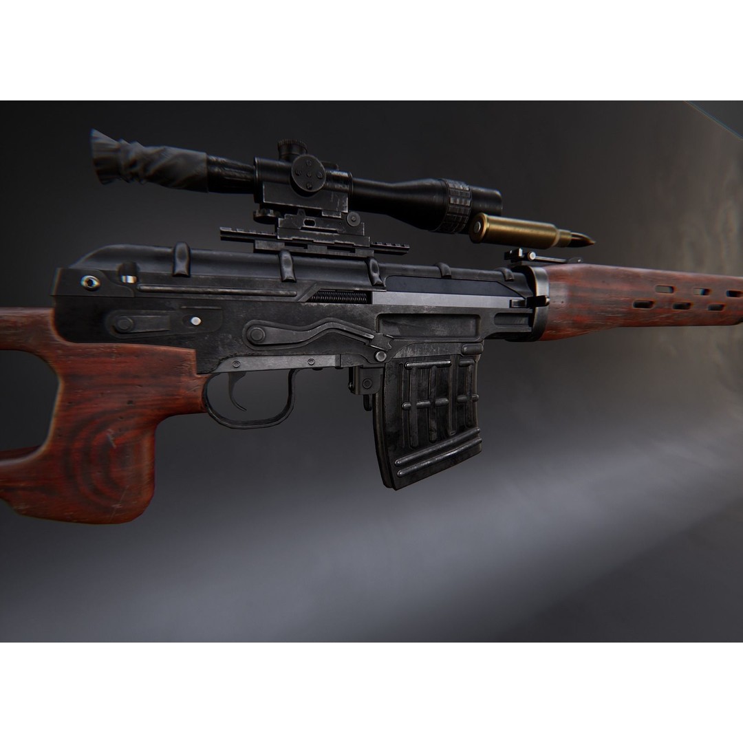 AAA Weapon Pack 3D Model – Game Ready Low Poly PBR Asset, FBX - View 89