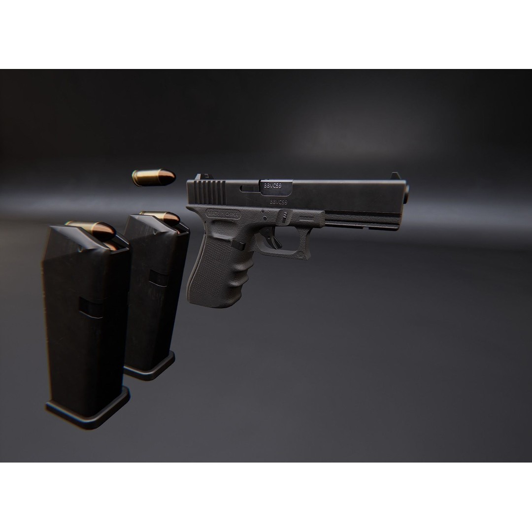 AAA Weapon Pack 3D Model – Game Ready Low Poly PBR Asset, FBX - View 97