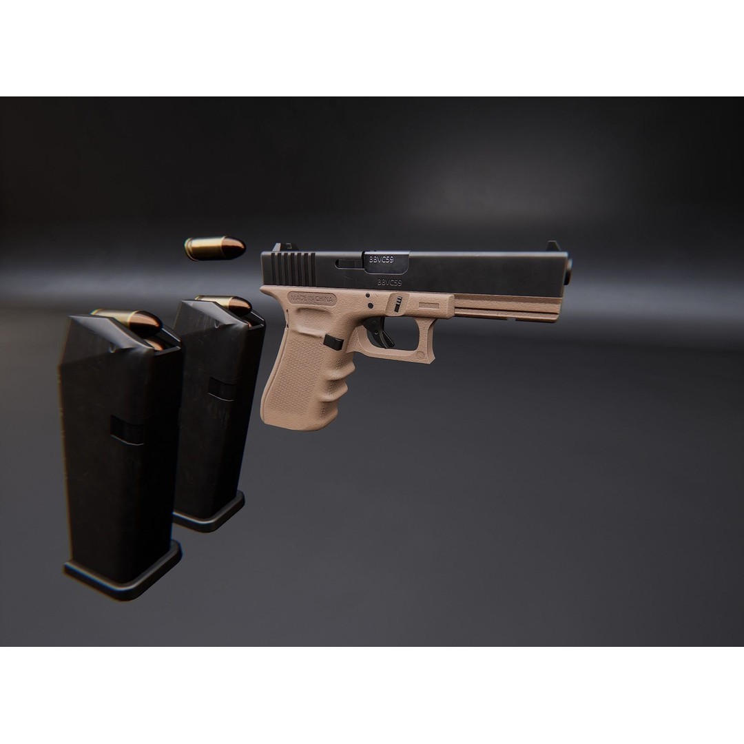 AAA Weapon Pack 3D Model – Game Ready Low Poly PBR Asset, FBX - View 98