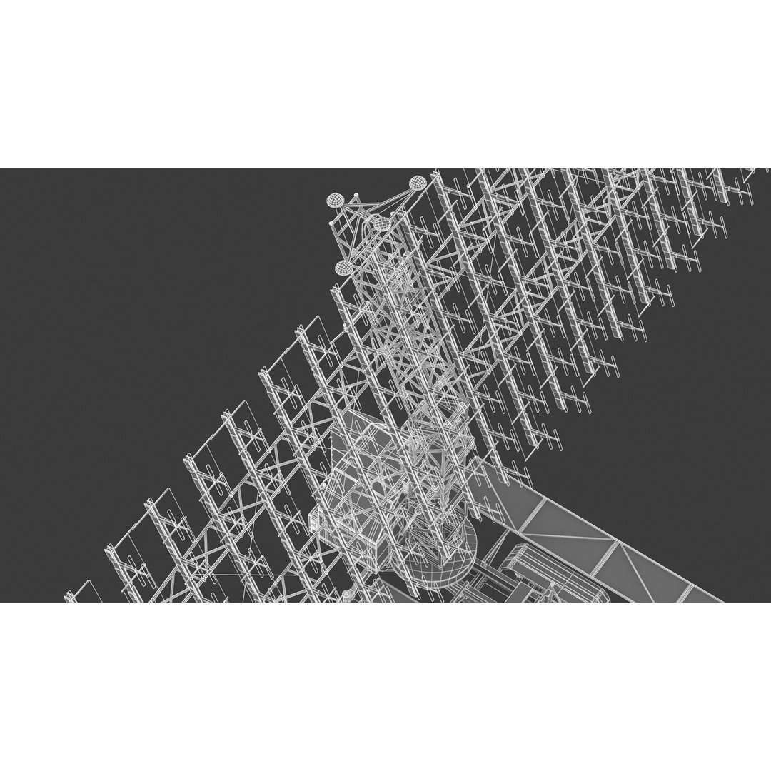 Nebo M RLM-ME VHF-Band 3D Model – High Poly Military Radar Asset, FBX, OBJ