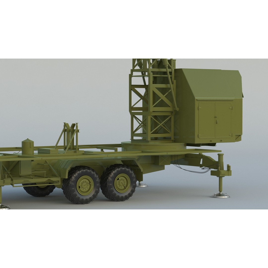 Nebo M RLM-ME VHF-Band 3D Model – High Poly Military Radar Asset, FBX, OBJ - View 12