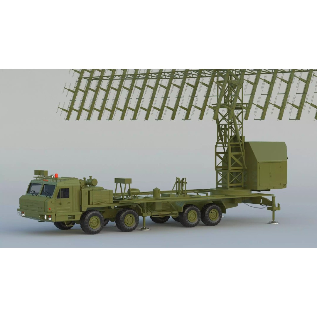 Nebo M RLM-ME VHF-Band 3D Model – High Poly Military Radar Asset, FBX, OBJ - View 2