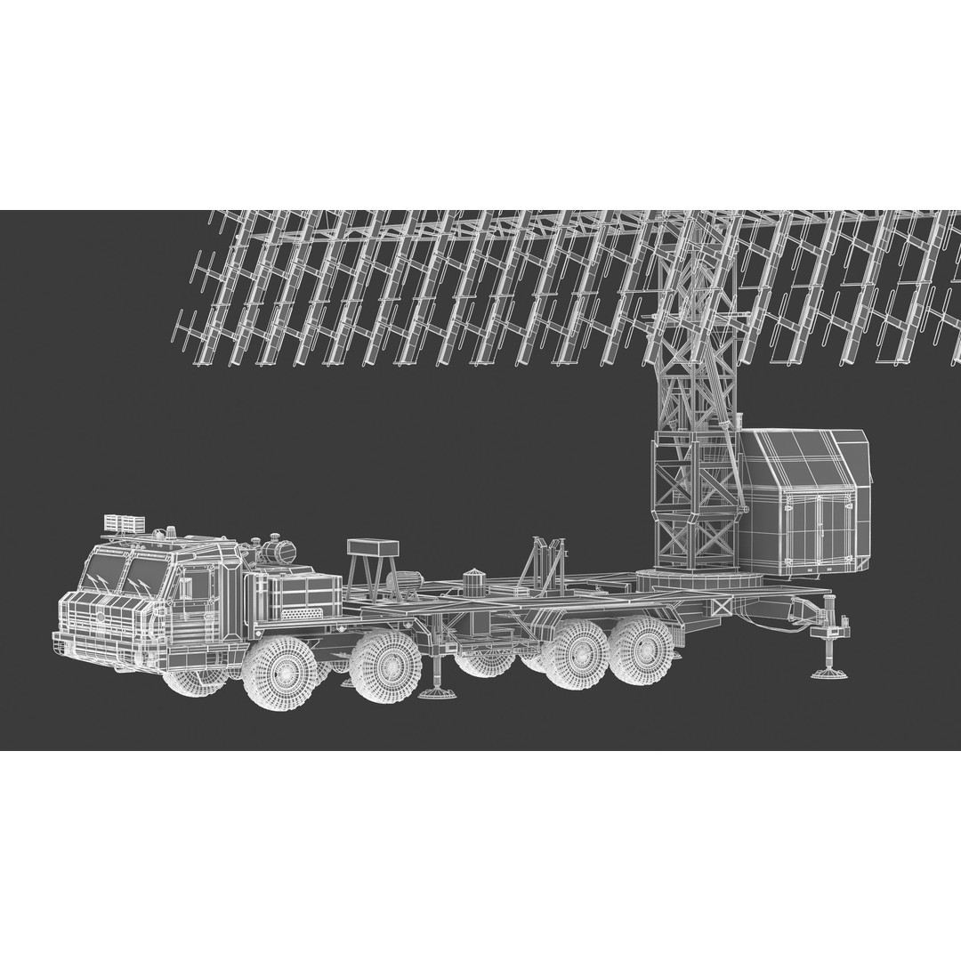 Nebo M RLM-ME VHF-Band 3D Model – High Poly Military Radar Asset, FBX, OBJ - View 22