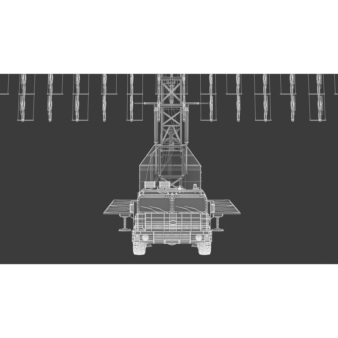 Nebo M RLM-ME VHF-Band 3D Model – High Poly Military Radar Asset, FBX, OBJ - View 23