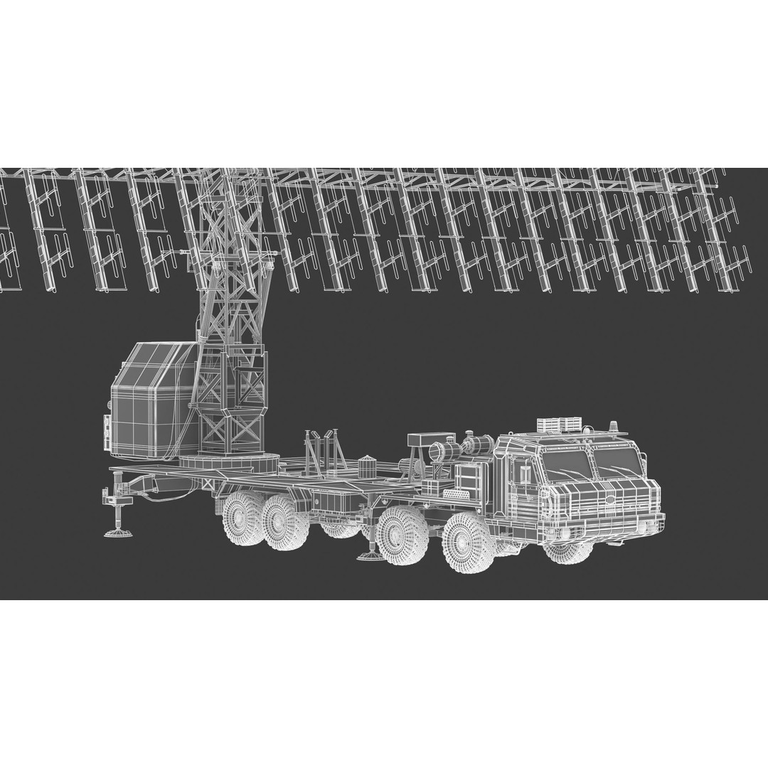 Nebo M RLM-ME VHF-Band 3D Model – High Poly Military Radar Asset, FBX, OBJ - View 24