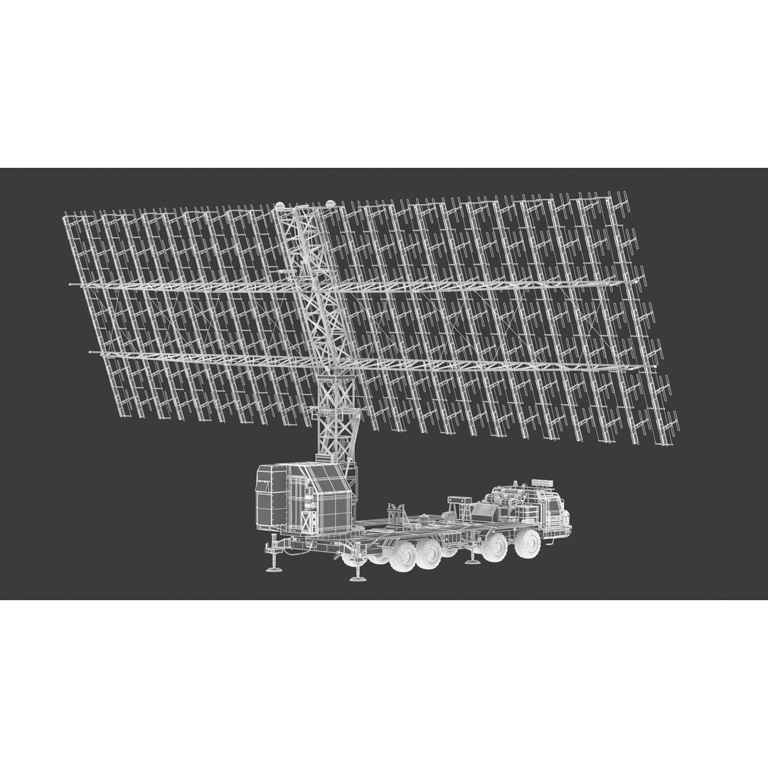 Nebo M RLM-ME VHF-Band 3D Model – High Poly Military Radar Asset, FBX, OBJ - View 26