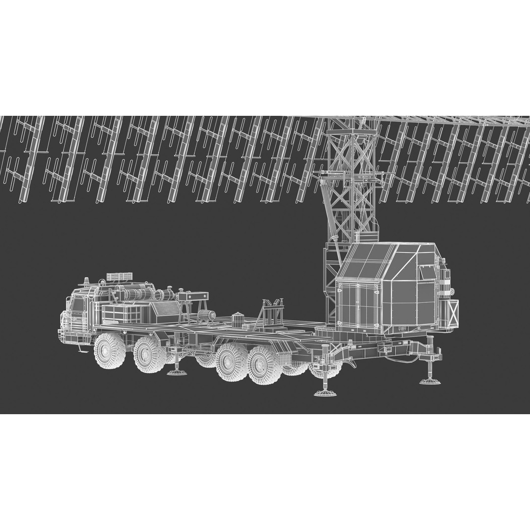 Nebo M RLM-ME VHF-Band 3D Model – High Poly Military Radar Asset, FBX, OBJ - View 28
