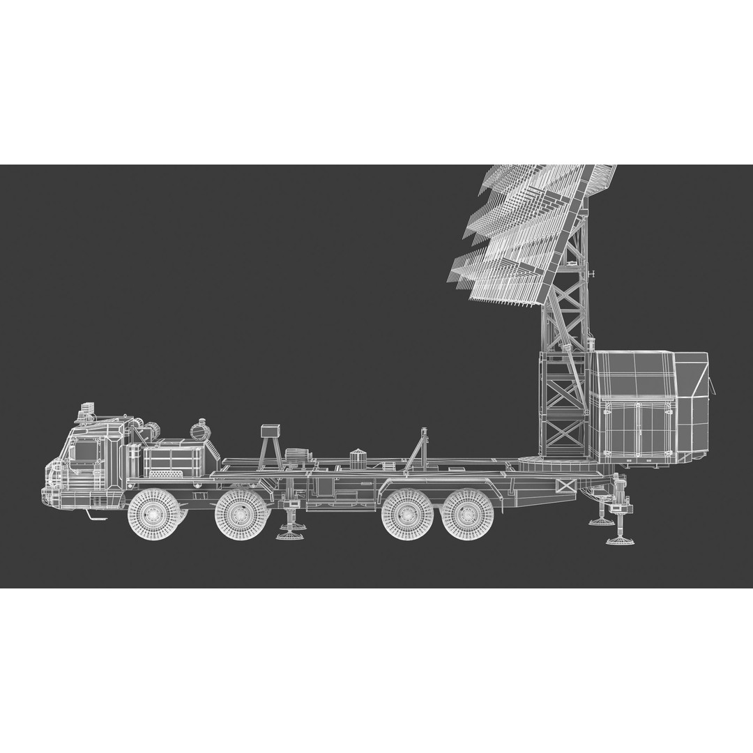 Nebo M RLM-ME VHF-Band 3D Model – High Poly Military Radar Asset, FBX, OBJ - View 29