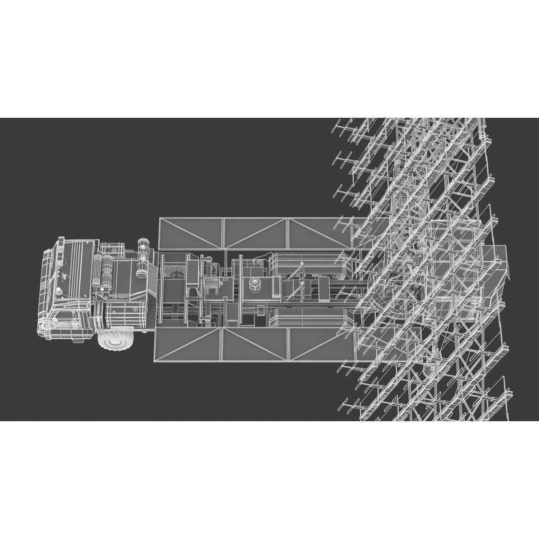 Nebo M RLM-ME VHF-Band 3D Model – High Poly Military Radar Asset, FBX, OBJ - View 30