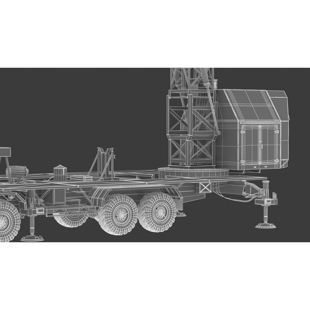 Nebo M RLM-ME VHF-Band 3D Model – High Poly Military Radar Asset, FBX, OBJ - View 32