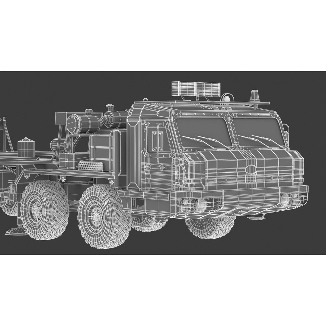 Nebo M RLM-ME VHF-Band 3D Model – High Poly Military Radar Asset, FBX, OBJ - View 34