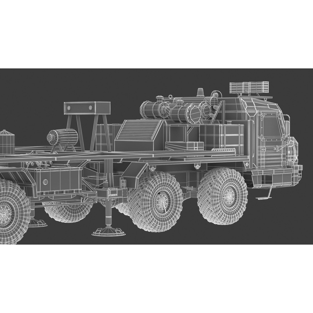 Nebo M RLM-ME VHF-Band 3D Model – High Poly Military Radar Asset, FBX, OBJ - View 36