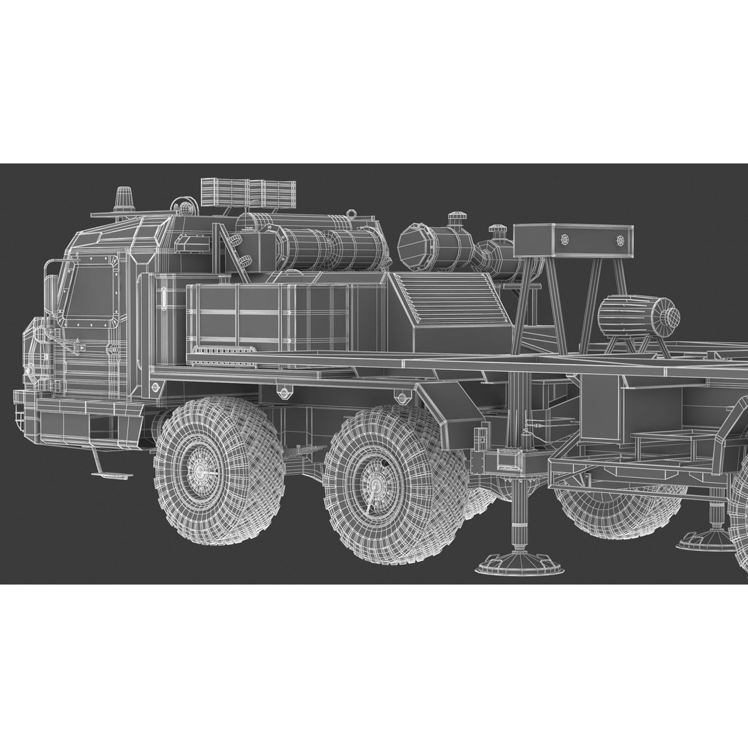 Nebo M RLM-ME VHF-Band 3D Model – High Poly Military Radar Asset, FBX, OBJ - View 38