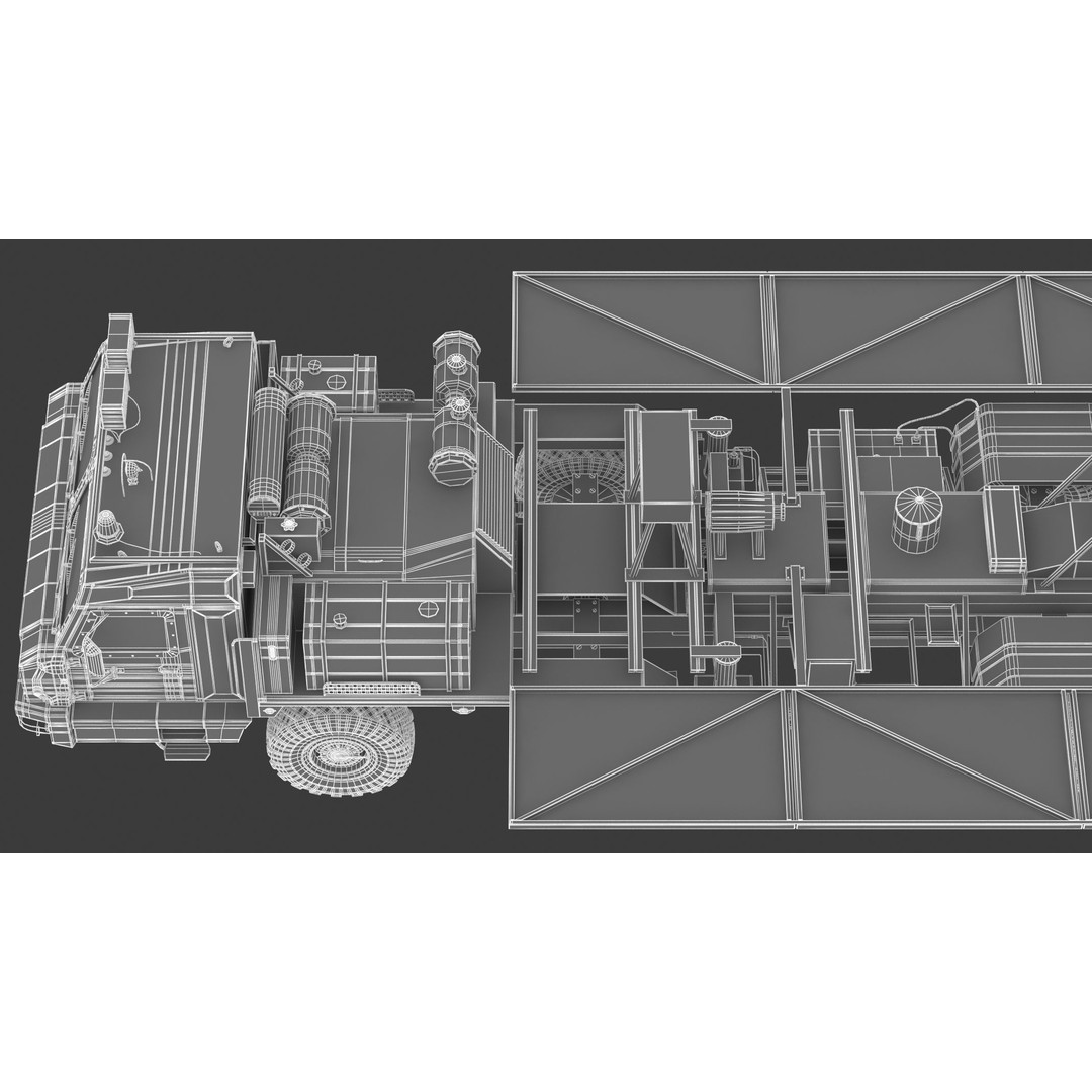 Nebo M RLM-ME VHF-Band 3D Model – High Poly Military Radar Asset, FBX, OBJ - View 40
