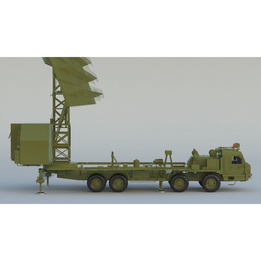 Nebo M RLM-ME VHF-Band 3D Model – High Poly Military Radar Asset, FBX, OBJ - View 5