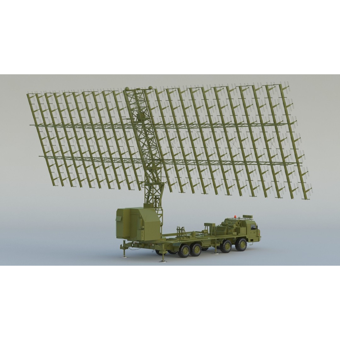 Nebo M RLM-ME VHF-Band 3D Model – High Poly Military Radar Asset, FBX, OBJ - View 6