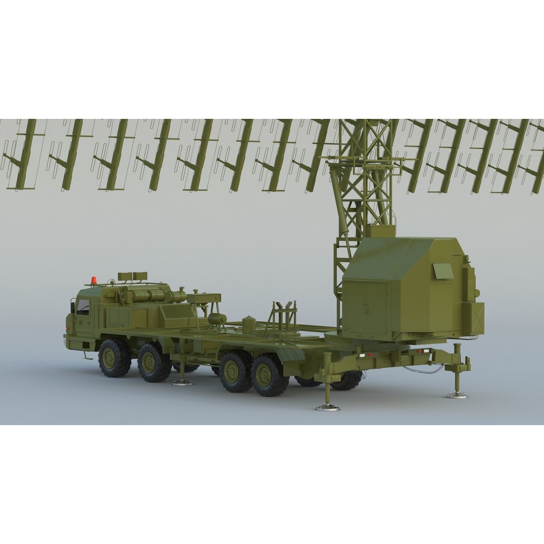 Nebo M RLM-ME VHF-Band 3D Model – High Poly Military Radar Asset, FBX, OBJ - View 8