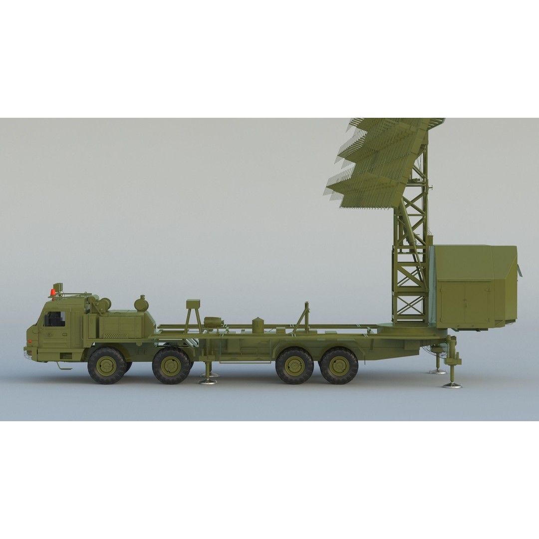 Nebo M RLM-ME VHF-Band 3D Model – High Poly Military Radar Asset, FBX, OBJ - View 9