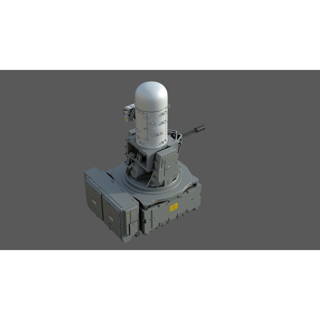 MK-15 Phalanx 3D Model – High Poly Military Weapon with PBR Textures - View 8