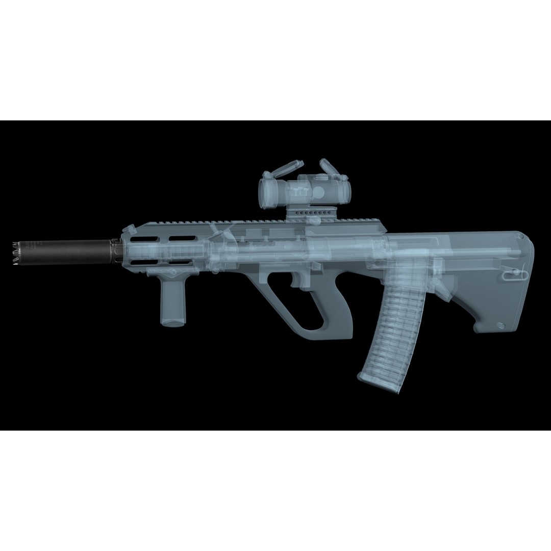 SureFire SOCOM556 Monster AR-15 3D Model – Low Poly Game Asset, PBR - View 6