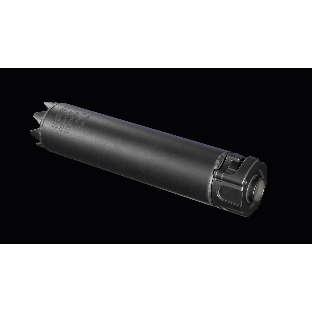SureFire SOCOM556 Monster AR-15 3D Model – Low Poly Game Asset, PBR - View 7