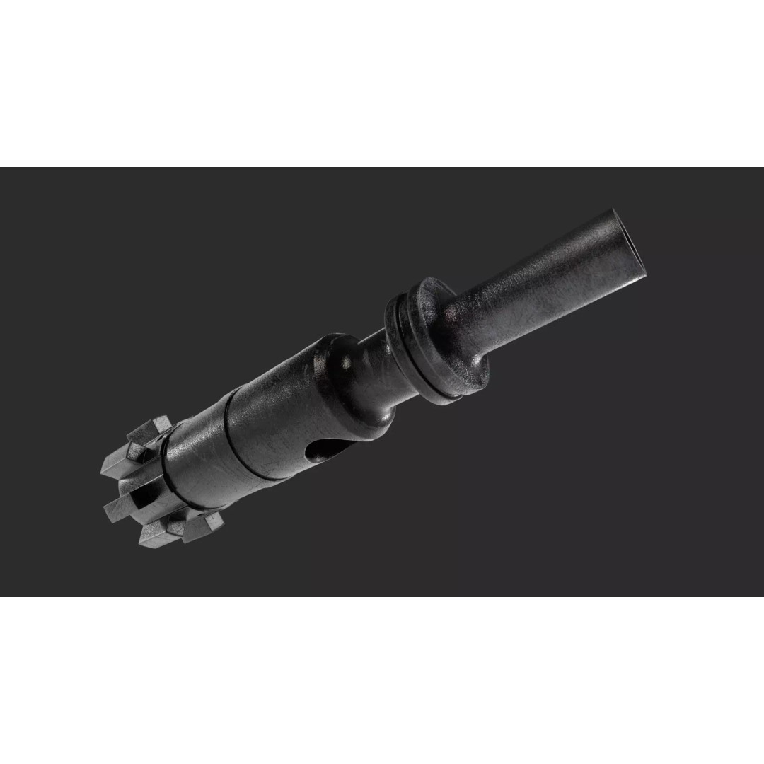 Bolt Carrier 3D Model – High Poly M4/AR15/M16 with PBR Textures - View 17