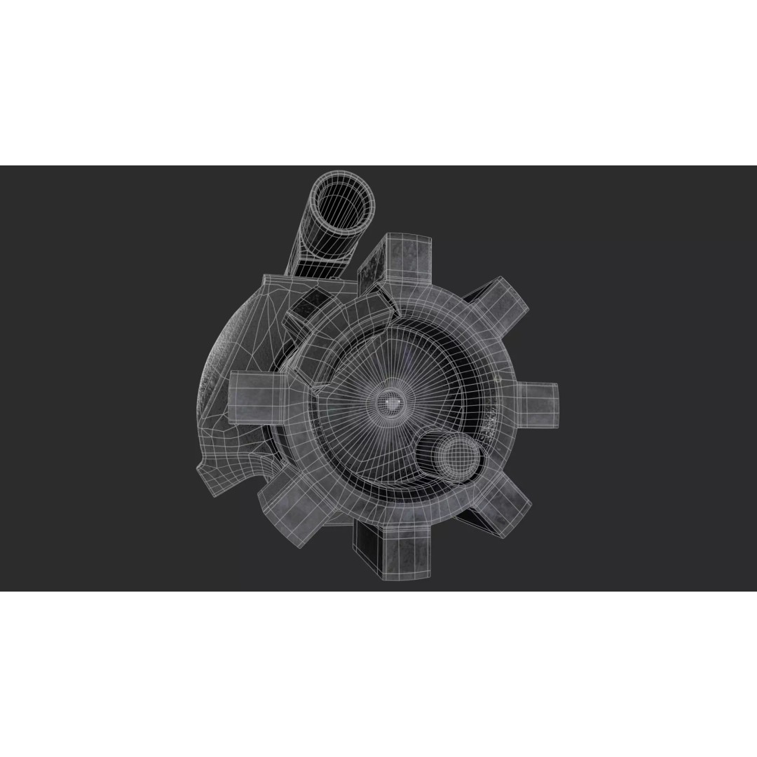 Bolt Carrier 3D Model – High Poly M4/AR15/M16 with PBR Textures - View 26