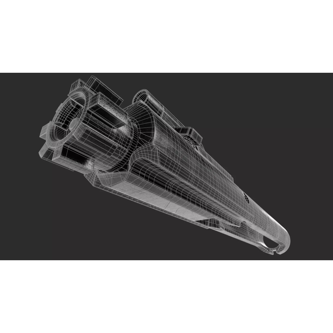 Bolt Carrier 3D Model – High Poly M4/AR15/M16 with PBR Textures - View 27