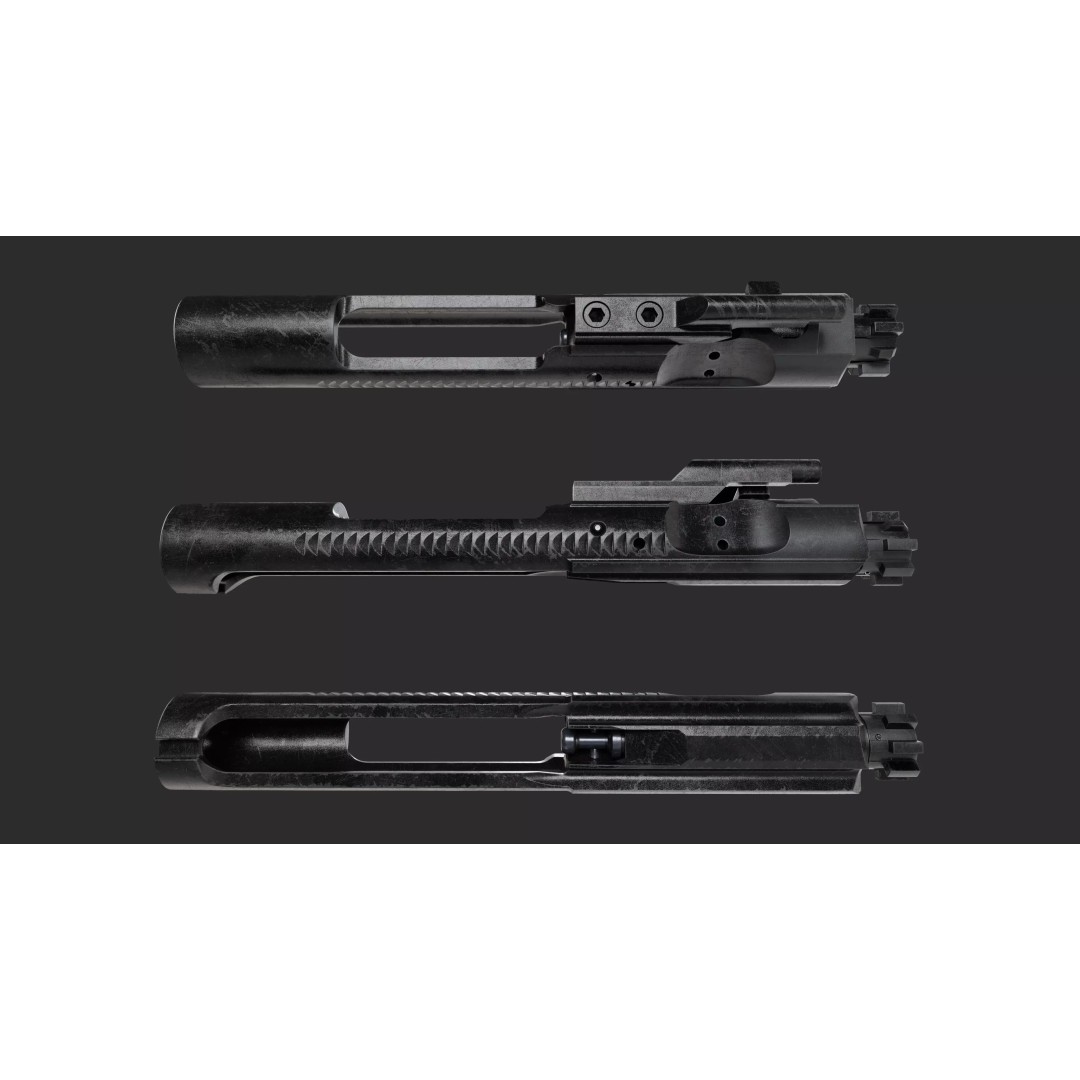 Bolt Carrier 3D Model – High Poly M4/AR15/M16 with PBR Textures - View 6