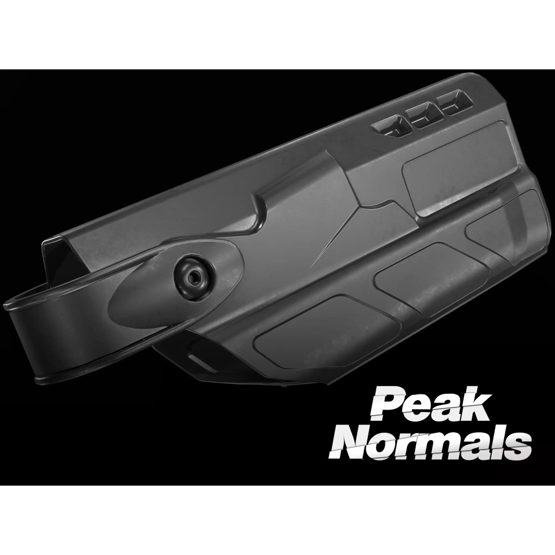 Safariland ALS Holster 3D Model – Low Poly PBR Game Asset, FBX - View 2