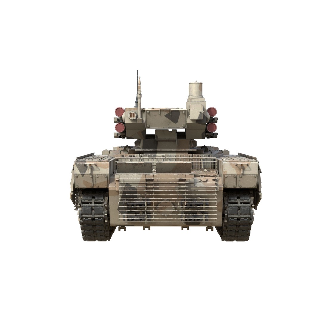 BMPT Terminator 3D Model – Low Poly Military Vehicle, PBR Textures - View 10
