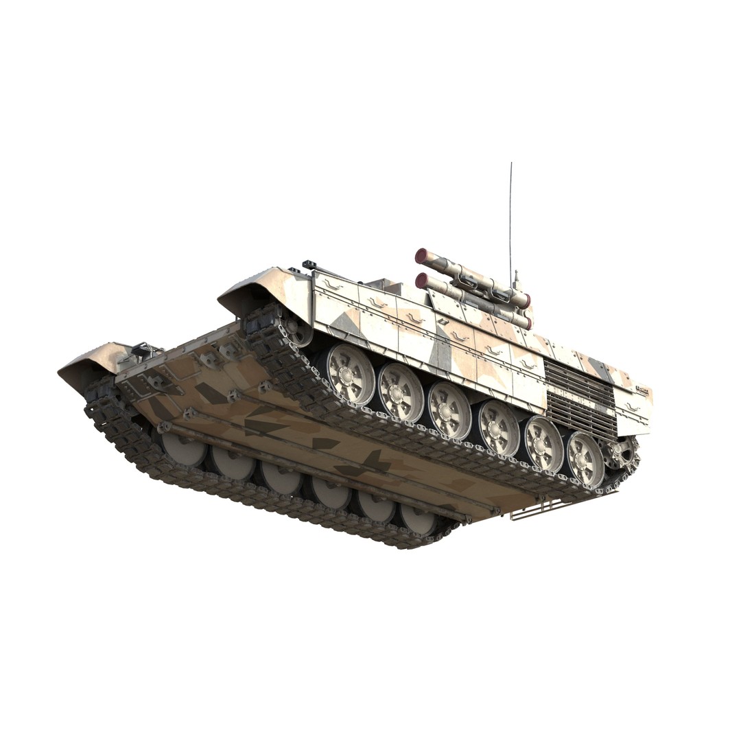 BMPT Terminator 3D Model – Low Poly Military Vehicle, PBR Textures - View 11