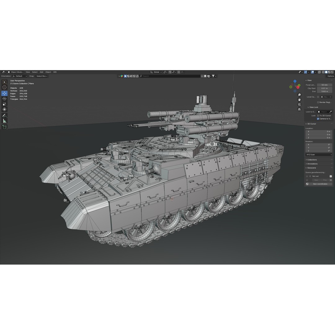 BMPT Terminator 3D Model – Low Poly Military Vehicle, PBR Textures - View 12