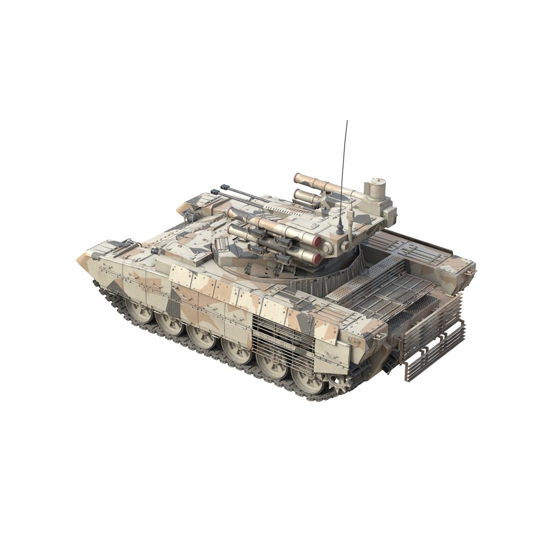 BMPT Terminator 3D Model – Low Poly Military Vehicle, PBR Textures - View 6