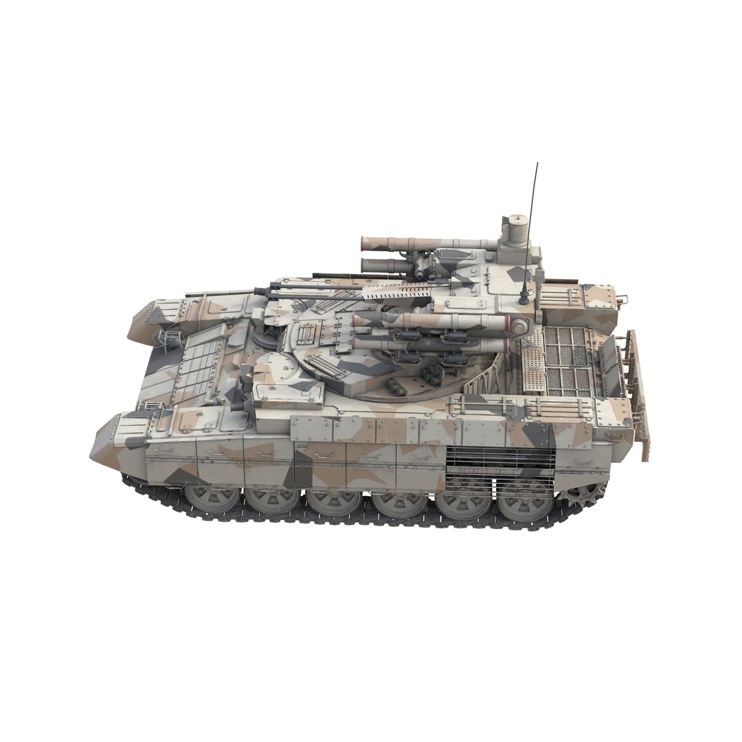 BMPT Terminator 3D Model – Low Poly Military Vehicle, PBR Textures - View 7
