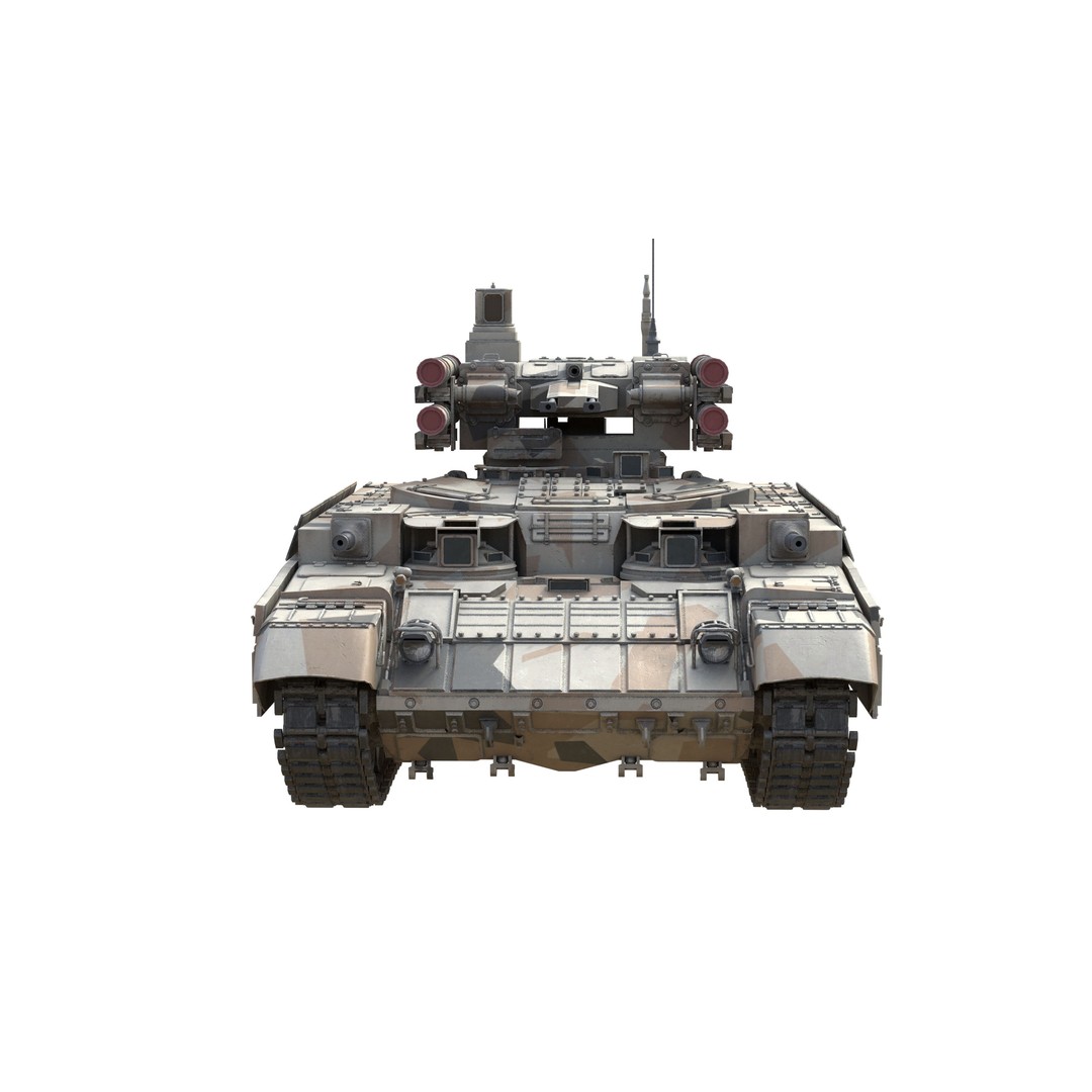 BMPT Terminator 3D Model – Low Poly Military Vehicle, PBR Textures - View 9