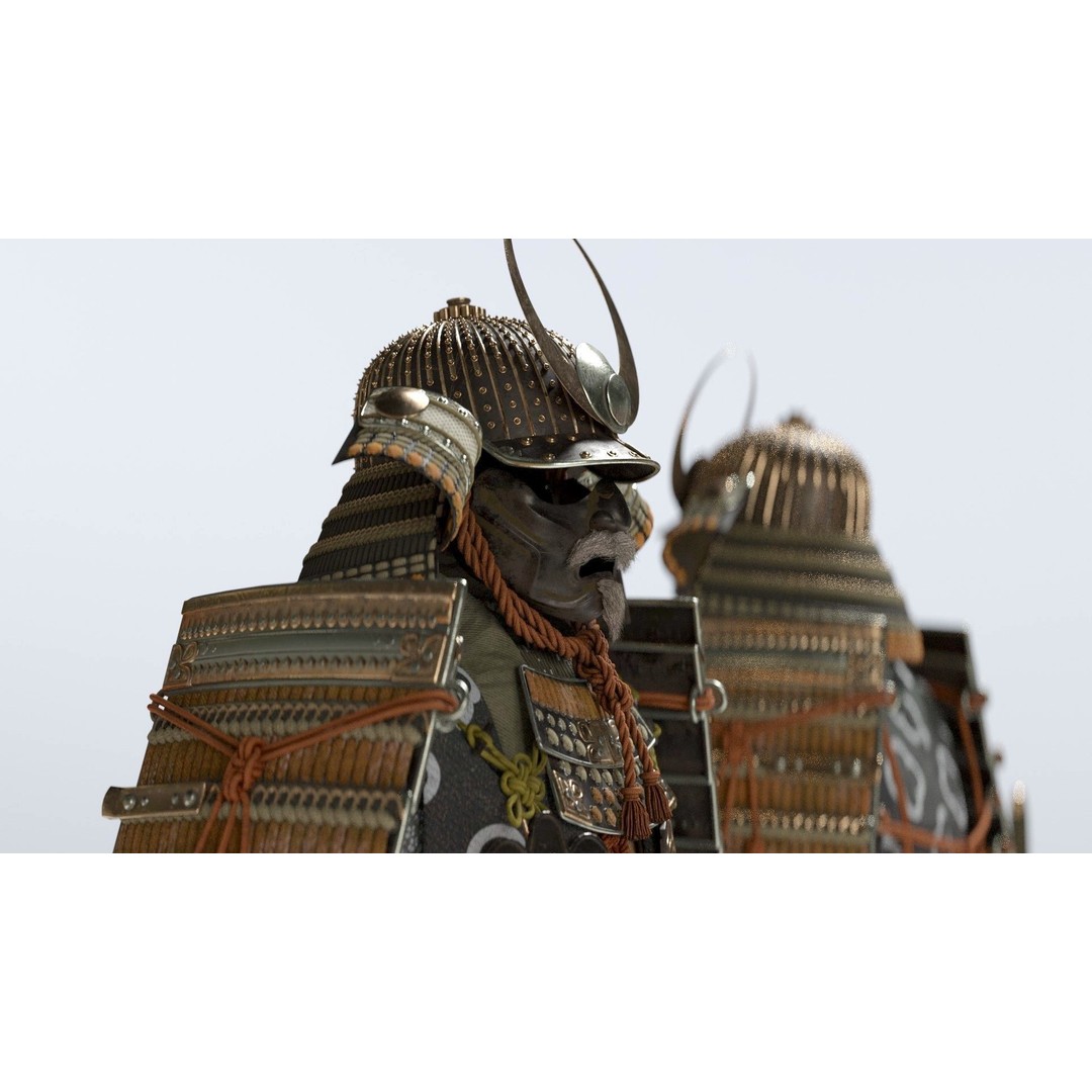 Medieval Japanese Samurai 3D Model – High Poly Character with PBR Textures - View 26