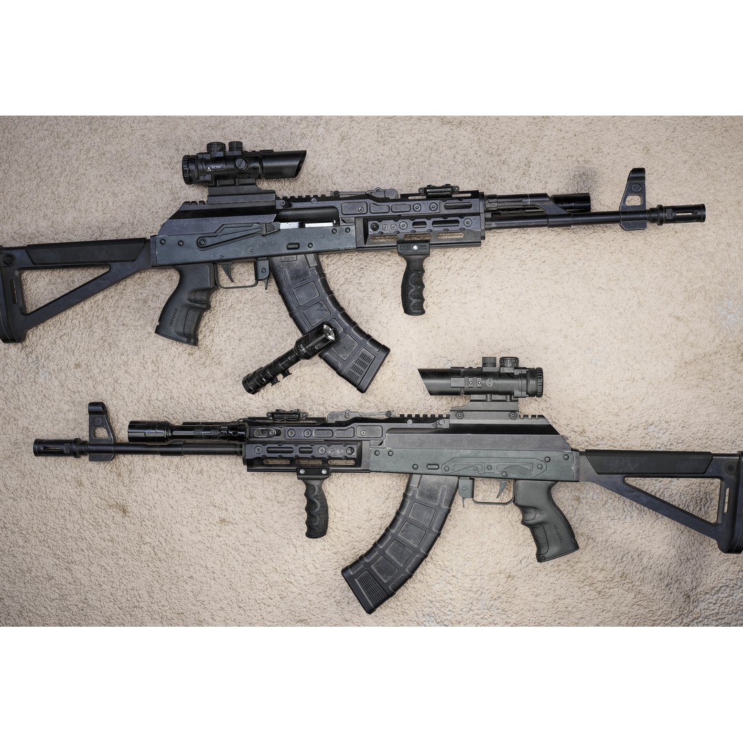 AK-47 3D Model – Low Poly Game Ready Weapon with PBR Textures - View 3