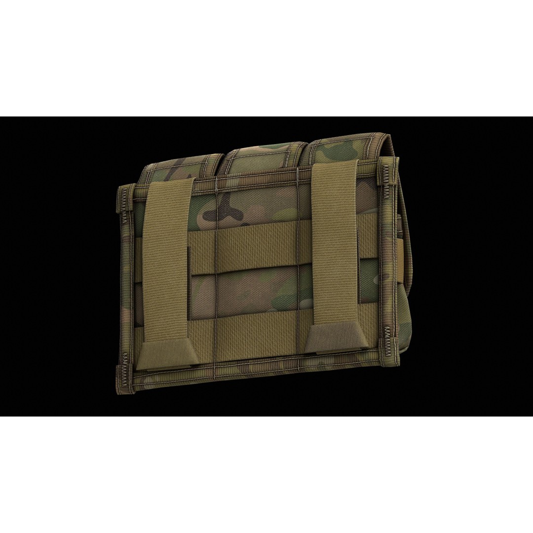 Riple Flashbang Pouch 3D Model – Low Poly Game Asset, FBX, PBR Textures - View 4
