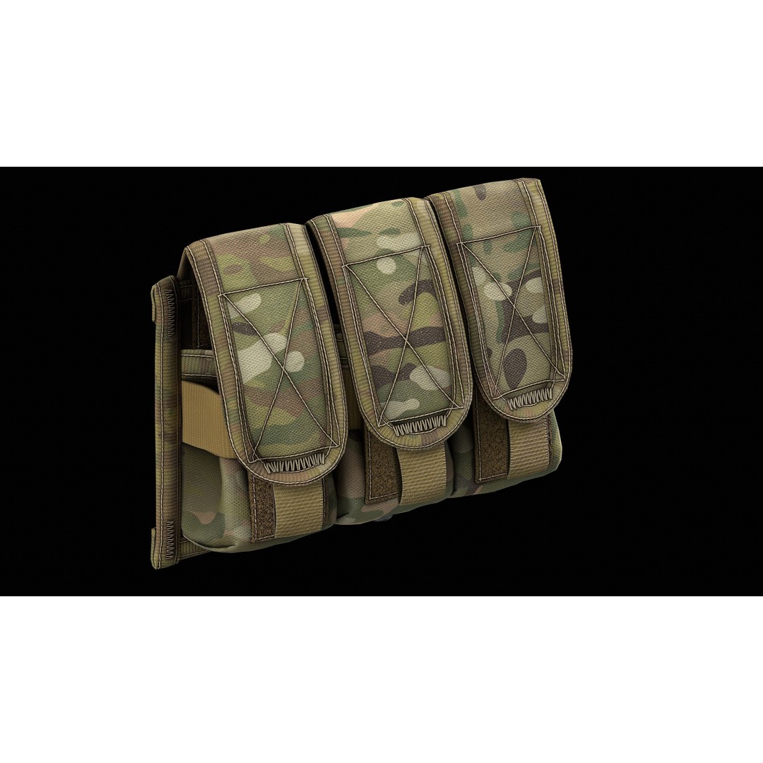 Riple Flashbang Pouch 3D Model – Low Poly Game Asset, FBX, PBR Textures - View 8